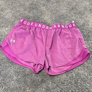 Under Armour Women's Shorts in Vibrant Fushia